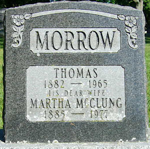 Morrow headstone